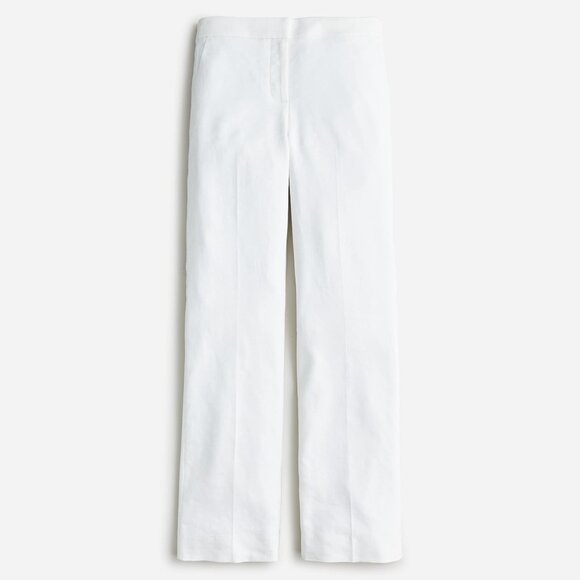 NWT Womens Size 18 18x32 J. Crew Willa Full Length Stretch Linen Flare Pant NEW - Picture 1 of 4